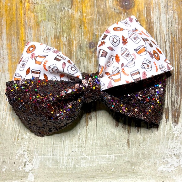 JEWELED ART Handcrafted | Pumpkin Spice Hair Bow | Fall Collection 🍁 - Picture 1 of 3